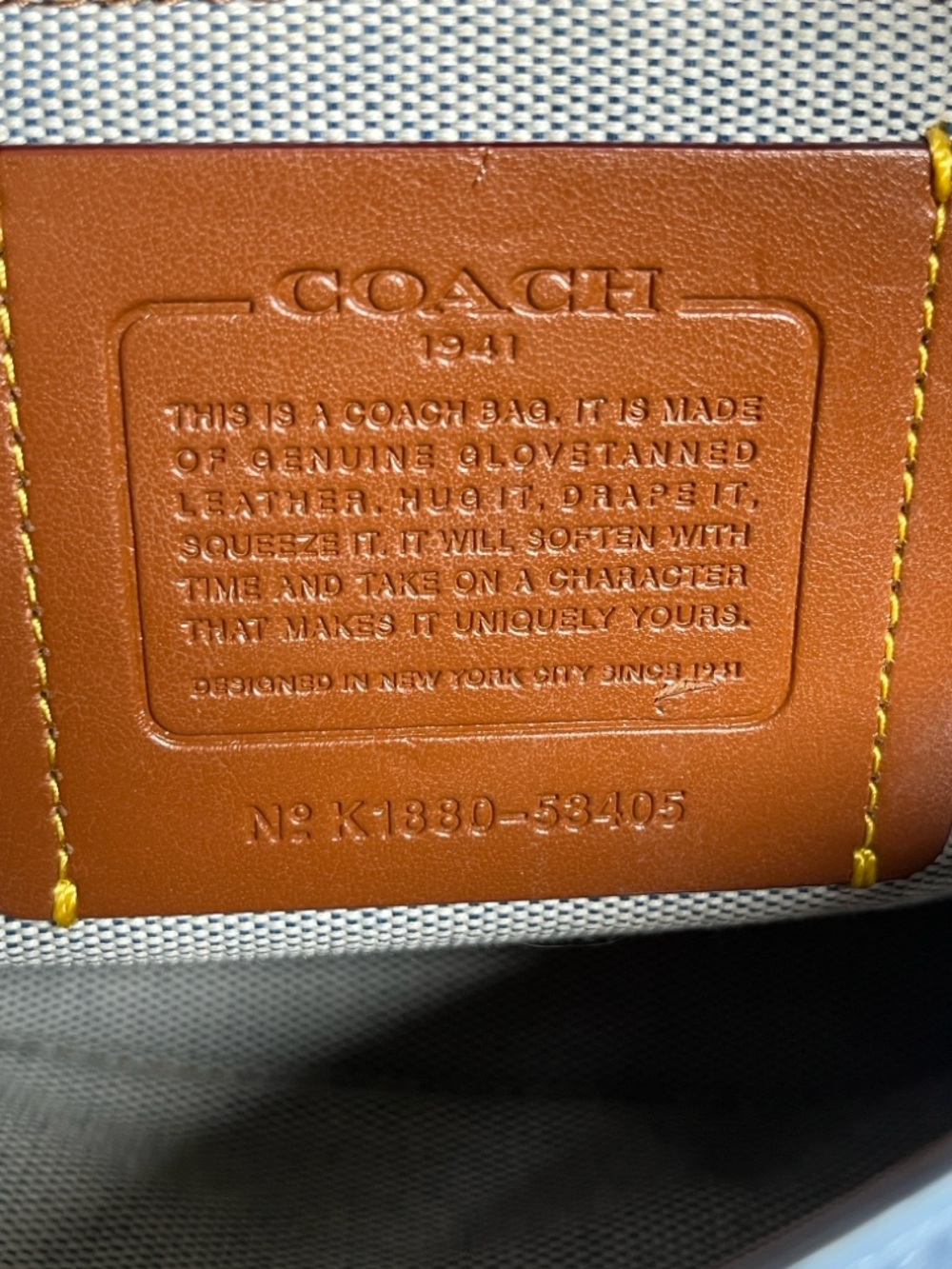 Coach 1941 Rogue 24 in Slate Blue w/ Rivets - Picture 11 of 13